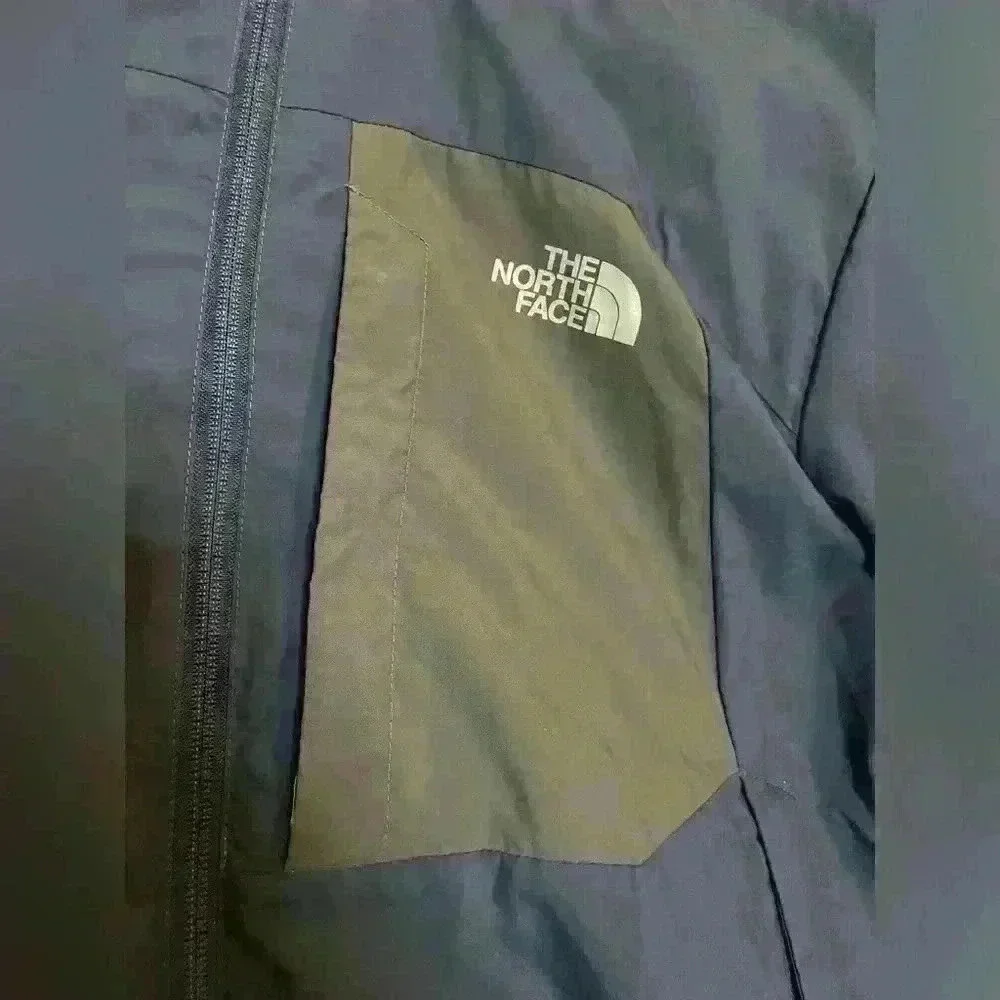 The North Face Hooded Windbreaker Jacket Navy Blue Men’s Large